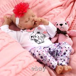 Reborn Baby Dolls Silicone Full Body Lifelike Baby Realastic 17 Inch Girl Soft