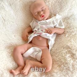 Reborn Baby Dolls Silicone Full Body Waterproof Realistic Newborn Baby 18.11 in