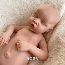 Reborn Baby Dolls Silicone Full Body Waterproof Realistic Newborn Baby 18.11 in