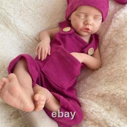 Reborn Baby Dolls Silicone Full Body Waterproof Realistic Newborn Baby 18.11 in