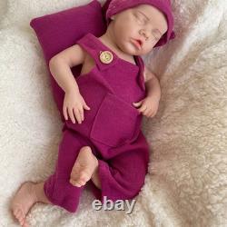 Reborn Baby Dolls Silicone Full Body Waterproof Realistic Newborn Baby 18.11 in