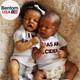 Reborn Baby Dolls Twins Black 18 Inch Newborn Baby Dolls Twins Boy and Girl Re