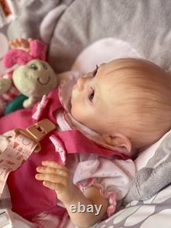 Reborn Baby Elf Jasper Doll 3.5 lbs Full Lmbs 15in Micro-Rooted Hair OOAK Cute