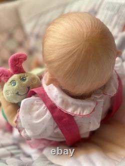 Reborn Baby Elf Jasper Doll 3.5 lbs Full Lmbs 15in Micro-Rooted Hair OOAK Cute