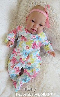 Reborn Baby GIRL Doll, AWAKE HAPPY BABY GIRL DOLL. #RebornBabyDollART UK