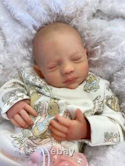 Reborn Baby Girl Art Doll Peter Rabbit Outfit Uk Artist Realborn Sculpt S