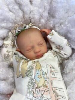 Reborn Baby Girl Art Doll Peter Rabbit Outfit Uk Artist Realborn Sculpt S