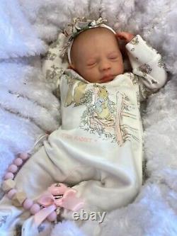 Reborn Baby Girl Art Doll Peter Rabbit Outfit Uk Artist Realborn Sculpt S