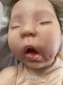 Reborn Baby Girl Autumn Drew Ann Asleep Donna Rubert Art Doll Ooak