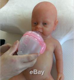 Reborn Baby Girl Doll 18'' Realistic Silicone Reborn Baby Can Take A Pacifier