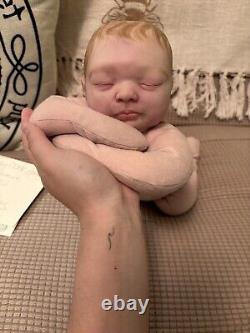 Reborn Baby Girl Doll Cuddle Baby- Hand Sculpted OOAK Doll