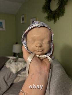 Reborn Baby Girl Doll Cuddle Baby- Hand Sculpted OOAK Doll