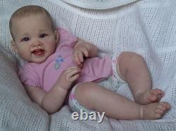 Reborn Baby Girl Doll Painted Hair 28 in Length Toddler Kit