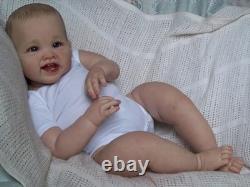 Reborn Baby Girl Doll Painted Hair 28 in Length Toddler Kit