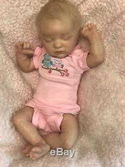 Reborn Baby Girl Evangeline LE & COA 18 & 5 lbs Full limbs, Rooted hair, extras