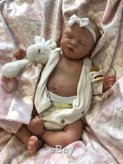 Reborn Baby Girl Trouble Nikki Johnston, COA, Realistic Newborn Therapy Doll