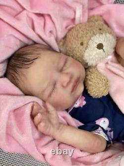 Reborn Baby Partial Silicone Doll Adalyn 4lbs 19in LE Full Limbs Gorgeous