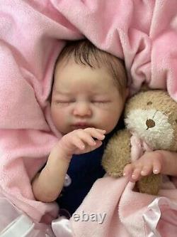 Reborn Baby Partial Silicone Doll Adalyn 4lbs 19in LE Full Limbs Gorgeous