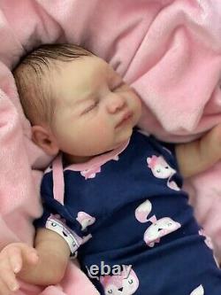 Reborn Baby Partial Silicone Doll Adalyn 4lbs 19in LE Full Limbs Gorgeous