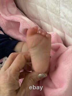 Reborn Baby Partial Silicone Doll Adalyn 4lbs 19in LE Full Limbs Gorgeous