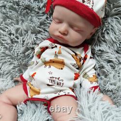 Reborn Baby Sleeping Preemie Doll 17Handmade Girl Doll Floppy Full Silicone