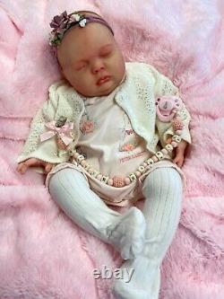 Reborn Baby Stunning Girl From Authentic Spice Sculpt With Peter Rbbit Outfit