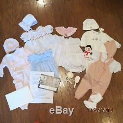 Reborn Baby Tobiah By Professional Artist Signed Soft Vinyl Feltman Layette