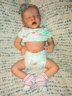 Reborn Baby Twin A 17 Preemie with Belly Plate Custom Order