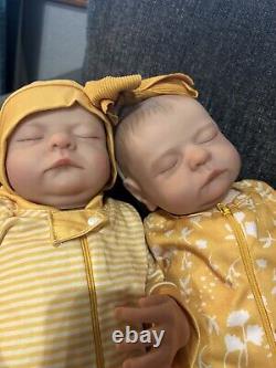 Reborn Baby Twins Boy/Girl Real Life Like 18 Dolls