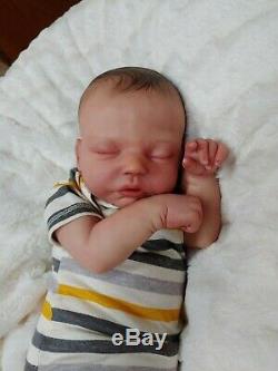 Reborn Big Baby Boy Robin Asleep by Nikki Johnston Special Edition Doll