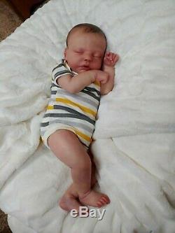 Reborn Big Baby Boy Robin Asleep by Nikki Johnston Special Edition Doll