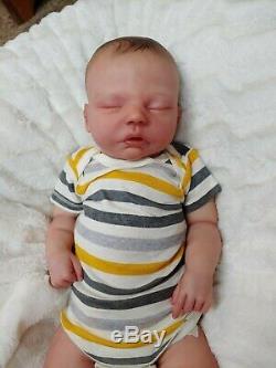 Reborn Big Baby Boy Robin Asleep by Nikki Johnston Special Edition Doll