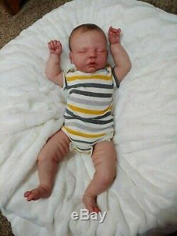 Reborn Big Baby Boy Robin Asleep by Nikki Johnston Special Edition Doll