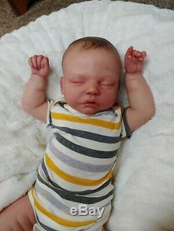 Reborn Big Baby Boy Robin Asleep by Nikki Johnston Special Edition Doll