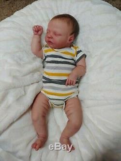 Reborn Big Baby Boy Robin Asleep by Nikki Johnston Special Edition Doll