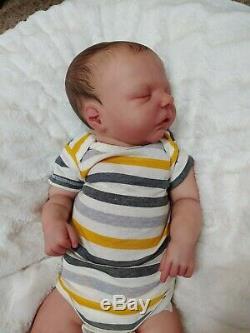 Reborn Big Baby Boy Robin Asleep by Nikki Johnston Special Edition Doll