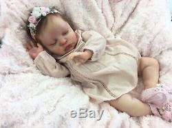 Reborn Doll Heavy Girl Fake Baby Ruby Cassie Brace Mono Rooted Hair Stunning