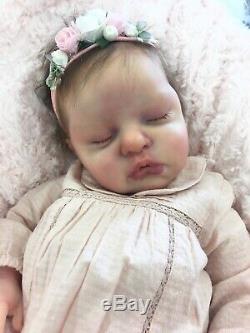 Reborn Doll Heavy Girl Fake Baby Ruby Cassie Brace Mono Rooted Hair Stunning