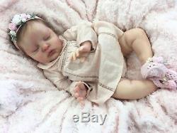 Reborn Doll Heavy Girl Fake Baby Ruby Cassie Brace Mono Rooted Hair Stunning