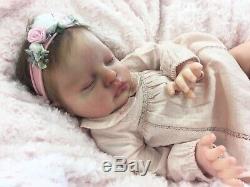 Reborn Doll Heavy Girl Fake Baby Ruby Cassie Brace Mono Rooted Hair Stunning