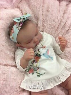 Reborn Doll Heavy Girl Fake Baby Sole Sienna Rae Cassie Brace Painted Hair