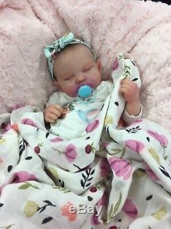 Reborn Doll Heavy Girl Fake Baby Sole Sienna Rae Cassie Brace Painted Hair