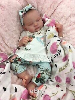 Reborn Doll Heavy Girl Fake Baby Sole Sienna Rae Cassie Brace Painted Hair