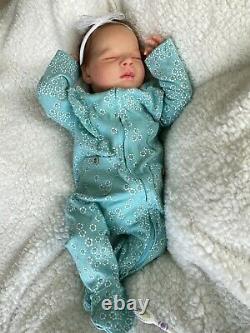 Reborn Doll Katie Asleep by Bountiful Baby, authentic realistic lifelike w COA