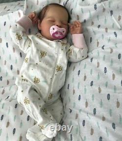 Reborn Doll Katie Asleep by Bountiful Baby, authentic realistic lifelike w COA