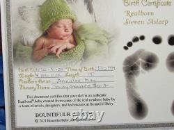 Reborn Doll Realborn Steven Asleep, 4 Lbs. 11 Oz. COA