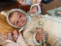 Reborn Doll, Tina Kewy 22 Around 6 Pounds, Lifelike Detail, He's Awake