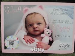 Reborn Doll Vera by Gudren Legler, 19 4 Lbs. COA