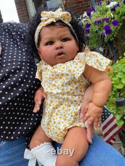 Reborn Dolls Black 24Inch Silicone Baby Girl Toddler Realistic Boy That Look