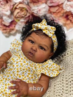 Reborn Dolls Black 24Inch Silicone Baby Girl Toddler Realistic Boy That Look